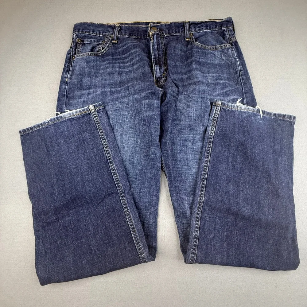 Levi's 569 Jeans Mens 36x34 Blue Loose Straight Leg Dark Wash Denim